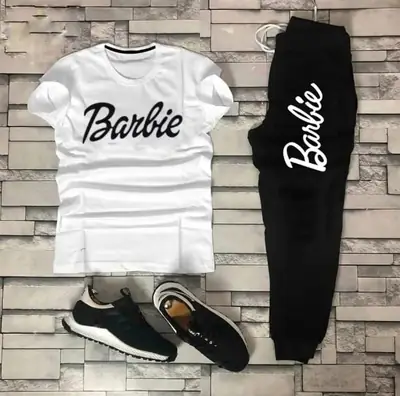 2 Pcs Women's Stitched Cotton Printed Tracksuit