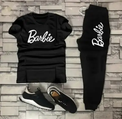 2 Pcs Women's Stitched Cotton Printed Tracksuit