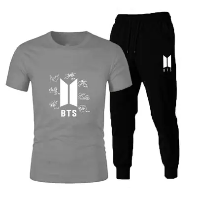 2 Pcs Women's Stitched Cotton Printed Tracksuit