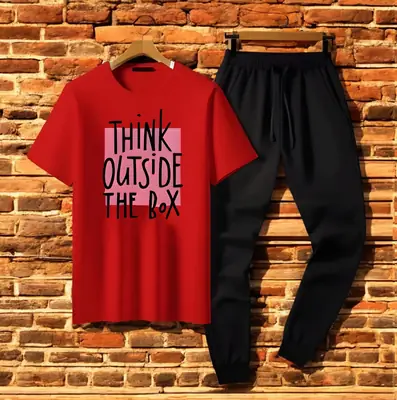 2 Pcs Women's Stitched Cotton Printed Tracksuit