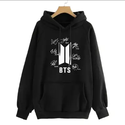 1 Pc Women's Stitched Fleece Printed Pullover Hoodie