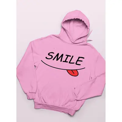 1 Pc Women's Stitched Fleece Printed Pullover Hoodie