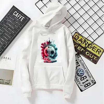 1 Pc Men's Fleece Printed Hoodie