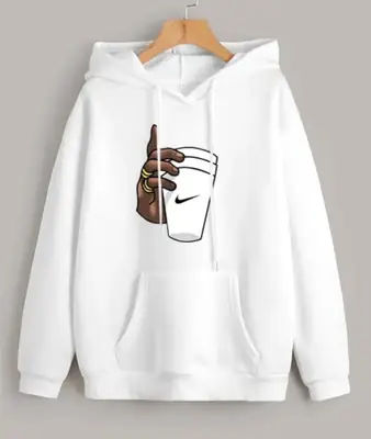 1 Pc Men's Fleece Printed Hoodie