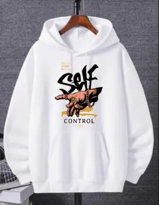 1 Pc Men's Fleece Printed Hoodie