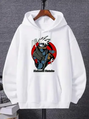 1 Pc Men's Fleece Printed Hoodie