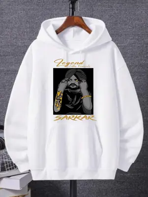 1 Pc Men's Fleece Printed Hoodie