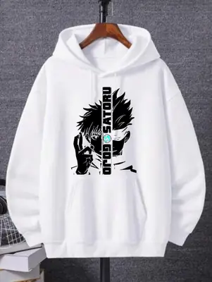 1 Pc Men's Fleece Printed Hoodie