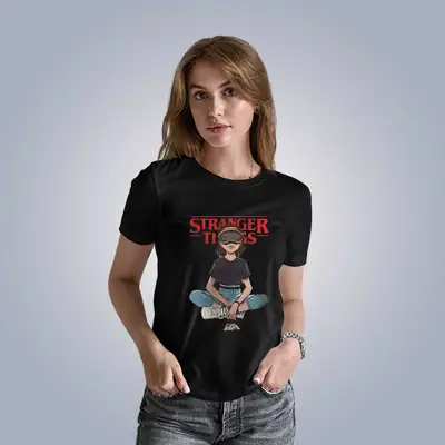 1 Pc Women's Stitched Cotton Printed T-Shirt