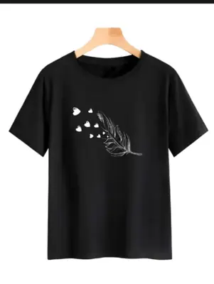 1 Pc Women's Stitched Cotton Printed T-Shirt
