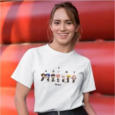 1 Pc Women's Stitched Cotton Printed T-Shirt