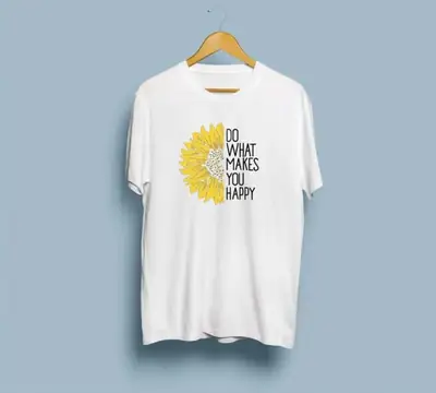 1 Pc Women's Stitched Cotton Printed T-Shirt