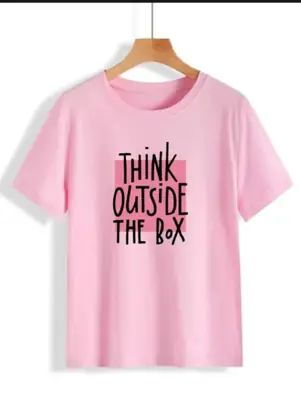 1 Pc Women's Stitched Cotton Printed T-Shirt