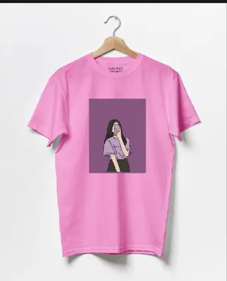 1 Pc Women's Stitched Cotton Printed T-Shirt