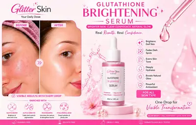 Glitter Skin Glutathione Brightening Serum 30ml thumbnail 3