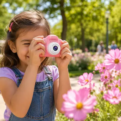 Kids Digital Camera for Photos & Videos – Lightweight Children’s Camera in Pink or Blue thumbnail 3