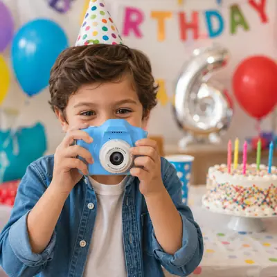 Kids Digital Camera for Photos & Videos – Lightweight Children’s Camera in Pink or Blue thumbnail 4