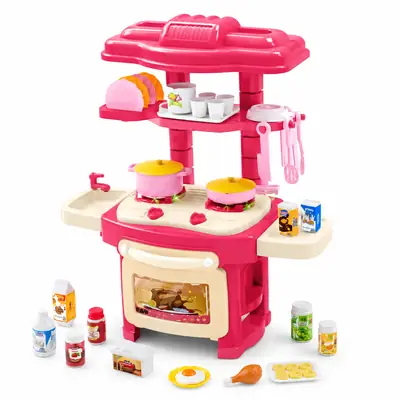 Girl's Plastic Kitchen Set thumbnail 5