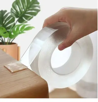 Double Sided Tape for Walls Heavy Duty Removable Mounting Tape Strong Adhesive Washable and Reusable Tape Wall Tape for Picture Photo Carpet Decoration Poster Tape Roll thumbnail 6