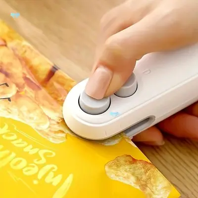 Mini Rechargeable Bag Sealing Machine – Portable Heat Sealer for Plastic Bags & Food Storage – USB Rechargeable Sealer thumbnail 3