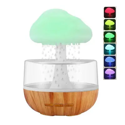 Rain Cloud Humidifier with Colorful LED Night Light | USB Aroma Diffuser & Air Humidifier for Home, Bedroom & Office