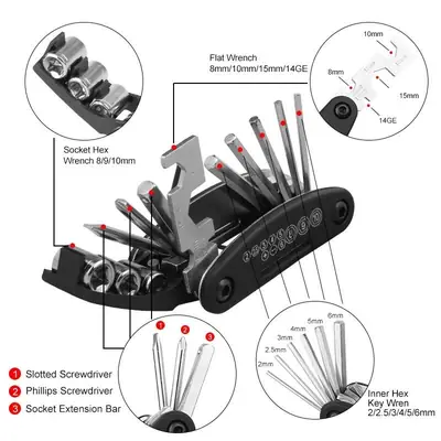 1 Pc ABS Plastic Tool Kit Set thumbnail 4