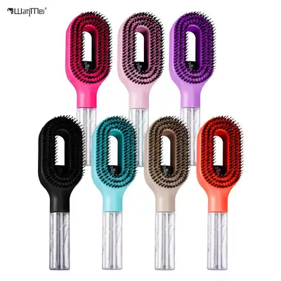 2 in 1 Water Spray Hair Brush – Refillable Hair Detangling Comb with Mist Sprayer – Anti-Static Styling Brush for Women & Kids thumbnail 3