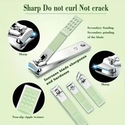16-Piece Professional Manicure & Pedicure Kit – Stainless Steel Nail Care Set with Travel Case thumbnail 6