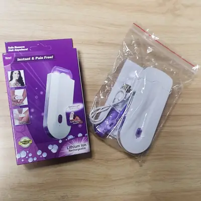 Rechargeable Electric Lady Shaver for Women – Painless Hair Removal Trimmer for Face, Underarms & Body – USB Hair Remover thumbnail 2