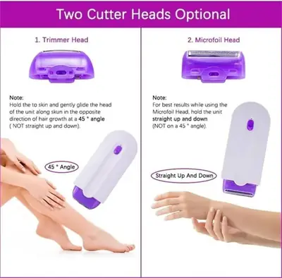 Rechargeable Electric Lady Shaver for Women – Painless Hair Removal Trimmer for Face, Underarms & Body – USB Hair Remover thumbnail 5
