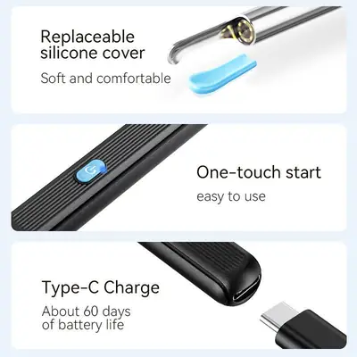 Smart Visual Ear Cleaner with HD Camera | WiFi Ear Wax Removal Tool | USB Type-C Rechargeable Otoscope | Compatible with Android & iOS thumbnail 3