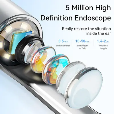 Smart Visual Ear Cleaner with HD Camera | WiFi Ear Wax Removal Tool | USB Type-C Rechargeable Otoscope | Compatible with Android & iOS thumbnail 4