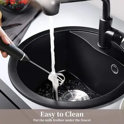 2 in 1 Rechargeable Coffee Beater Electric Hand Mixer – USB Milk Frother & Coffee Whisk for Latte, Cappuccino & Matcha thumbnail 5