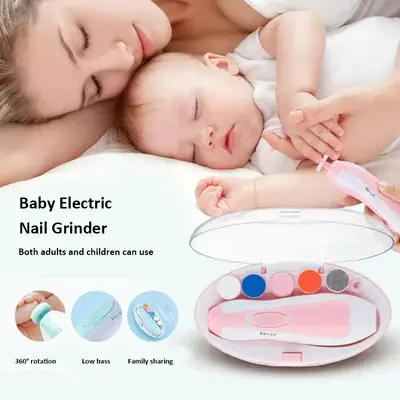 Baby Electric Nail Grinder for Newborns & Kids | Safe, Quiet USB Rechargeable Nail Trimmer Kit