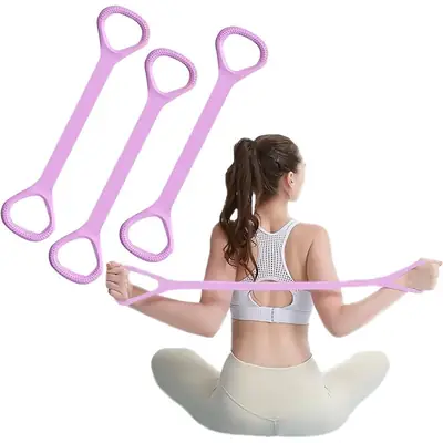 Multifunctional Resistance Stretch Band with Handles for Yoga, Pilates, Fitness & Home Workout