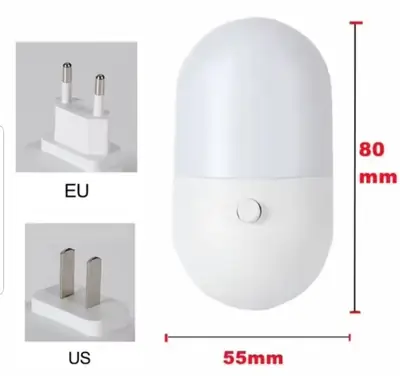 LED Plug In Night Light – Soft Warm Glow Lamp for Bedroom, Hallway & Bathroom thumbnail 4