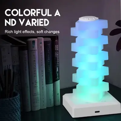 Modern Rechargeable LED Table Lamp – Touch Control Ambient Night Light with Warm & RGB Lighting for Bedroom, Desk & Home Decor thumbnail 5