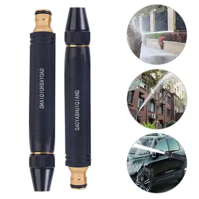 High Pressure Water Spray Nozzle – Adjustable Garden Hose Nozzle for Car Wash, Gardening & Home Cleaning thumbnail 2