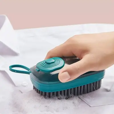 Automatic Liquid Soap Dispensing Cleaning Brush – Liquid Soap Scrubber for Kitchen, Bathroom & Shoes – Handheld Cleaning Brush with Soap Dispenser thumbnail 4