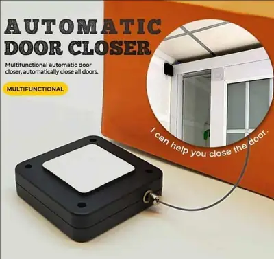 Automatic Door Closer Punch-Free Multifunctional Self Closing Device – Adjustable Silent Door Closing System for Home & Office