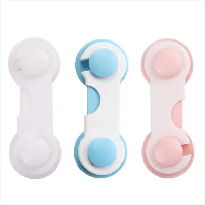 Child Safety Lock for Cabinet, Drawer & Fridge – Baby Proof Safety Lock with Strong Adhesive – Multi-Purpose Door Lock thumbnail 6
