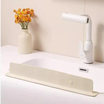 Kitchen Sink Splash Guard Self Adhesive Water Stopper Strip Silicone Sink Guard Bathroom Wash Basin Water Barrier Kitchen Accessories thumbnail 3