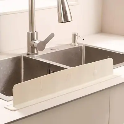 Kitchen Sink Splash Guard Self Adhesive Water Stopper Strip Silicone Sink Guard Bathroom Wash Basin Water Barrier Kitchen Accessories thumbnail 4