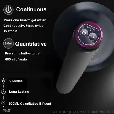Automatic Electric Water Dispenser Pump – USB Rechargeable Bottle Water Pump for 19L Gallon | Portable Drinking Water Dispenser thumbnail 4