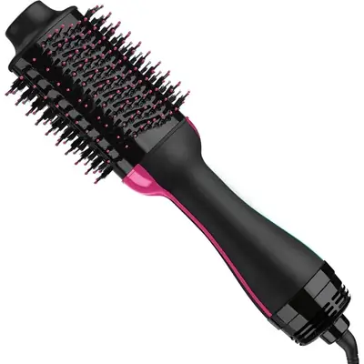 One Step Hair Dryer & Styler Hot Air Brush | 2-in-1 Hair Dryer Brush | Hair Straightener & Volumizer | Hot Air Styling Brush for Women thumbnail 3