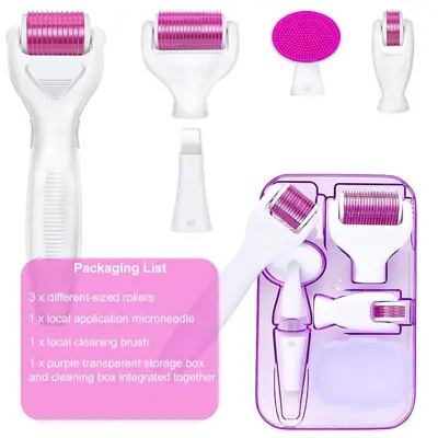 6-in-1 Derma Roller Skin Care Kit – Microneedling Facial & Beauty Roller Set thumbnail 2