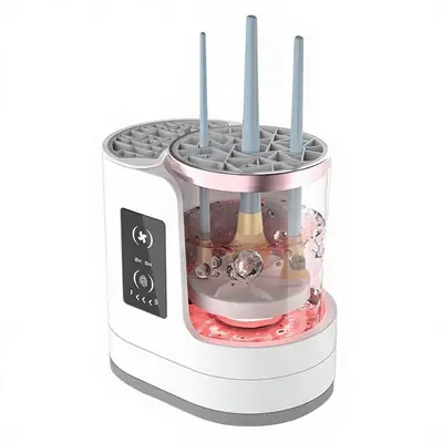 Electric Makeup Brush Cleaner & Dryer – Automatic Cosmetic Brush Washing Machine