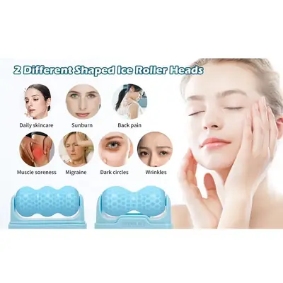 Ice Roller for Face & Body with Storage Case | Reusable Cooling Massage Roller for Facial Skincare, Puffiness & Refreshing Skin thumbnail 4