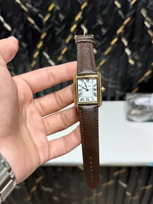 Elegant Vintage Style Leather Strap Watch | Roman Dial  thumbnail 2