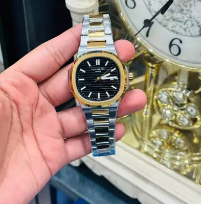 Pp Matt Two-Tone Chain Watch For Mens thumbnail 2
